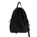 Drawstring Lightweight Travel School Backpacks Solid color Schoolbag