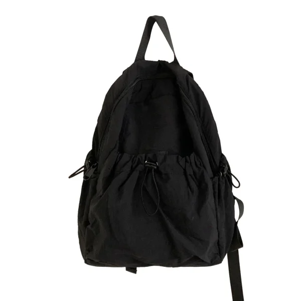 Drawstring Lightweight Travel School Backpacks Solid color Schoolbag