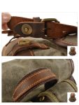 Outdoor travel backpack casual student backpack Large vintage backpack patchwork leather hiking bag