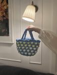 Tulip handmade crochet tote bag girlfriends gift women handbag woven tote bag