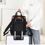 Oxford cloth casual large capacity one bag Travel backpack for women laptop backpack black