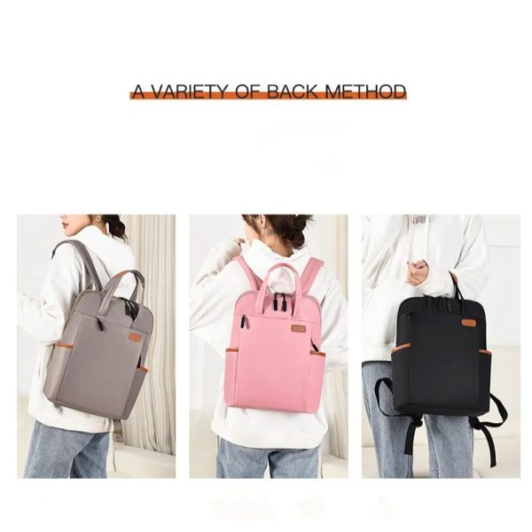 Oxford cloth casual large capacity one bag Travel backpack for women laptop backpack black