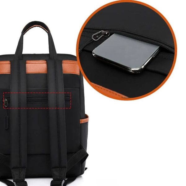 Oxford cloth casual large capacity one bag Travel backpack for women laptop backpack black