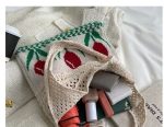 Hand-woven tulip crochet tote bag casual cotton hollow boho tote bags