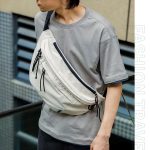 Large Waterproof Fanny Pack Gym Waist Chest Bag Mens Cloth Crossbody Bags