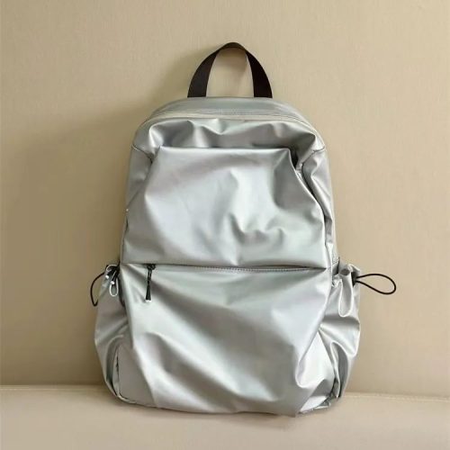 Lightweight Travel School Backpacks Silver Black 14-inch
