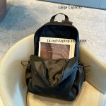 Lightweight Travel School Backpacks Silver Black 14-inch