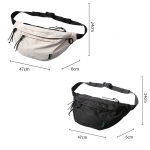 Large Waterproof Fanny Pack Gym Waist Chest Bag Mens Cloth Crossbody Bags